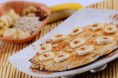 Panqueca de Banana e Pasta de Amendoim